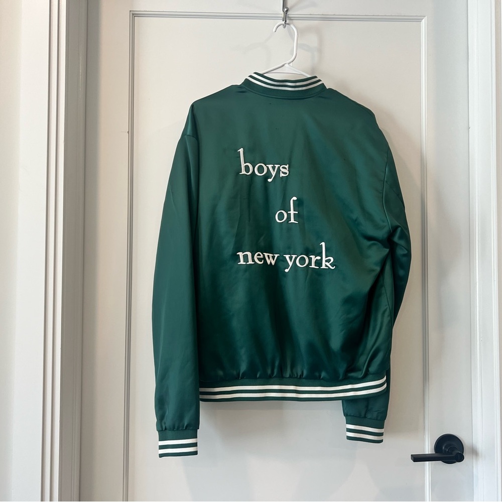 Satin mens bomber jacket